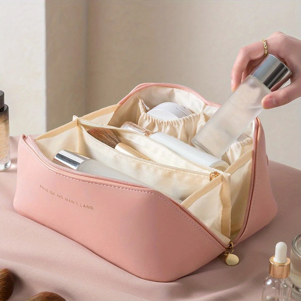 Makeup Organizer Toiletry Kit Bag — Luxury Cosmetic Storage Pouch & Travel Organizer Case for Women