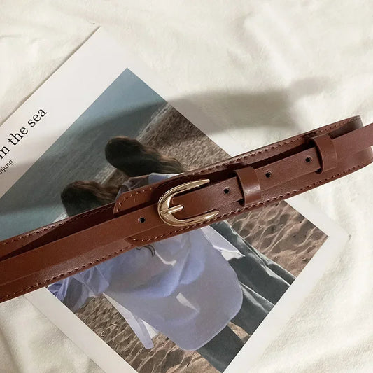 Women's Metal Buckle Corset Belt – Luxury Wrap Waistband for Shirts, Skirts & Coats