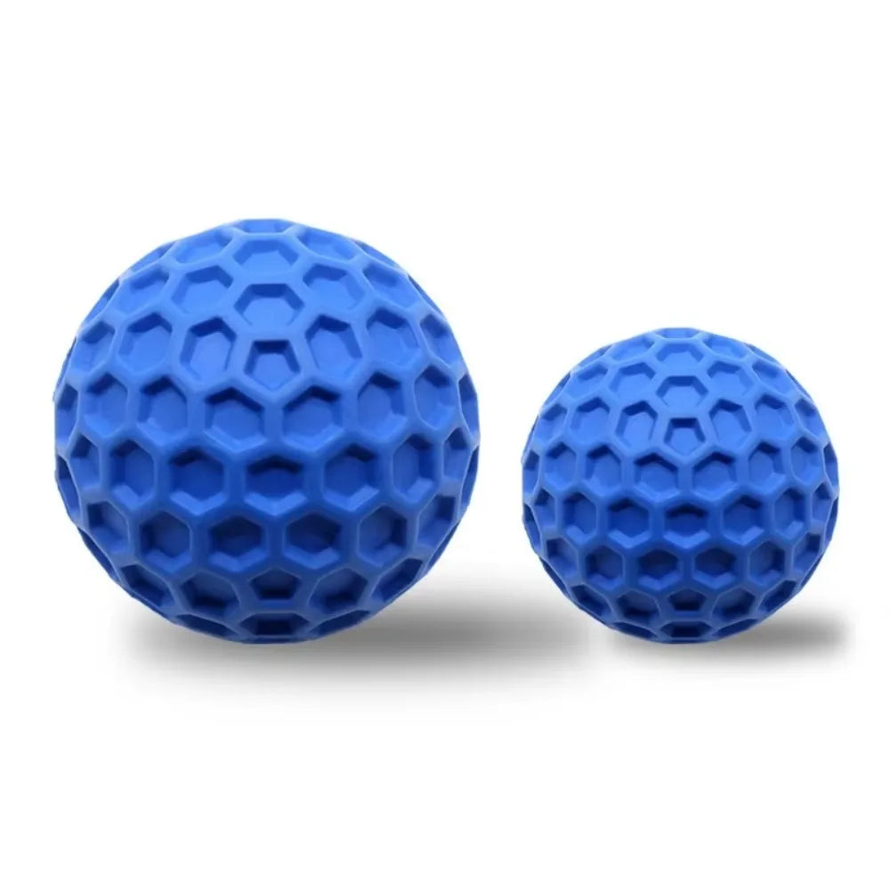 Durable Rubber Dog Toy – Interactive Honeycomb Ball for Teething & Play