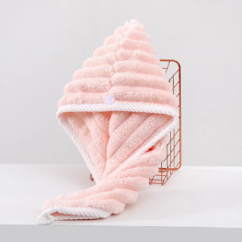 Dry Hair Cap for Women – Thick, Super Absorbent Quick-Dry Towel Headscarf