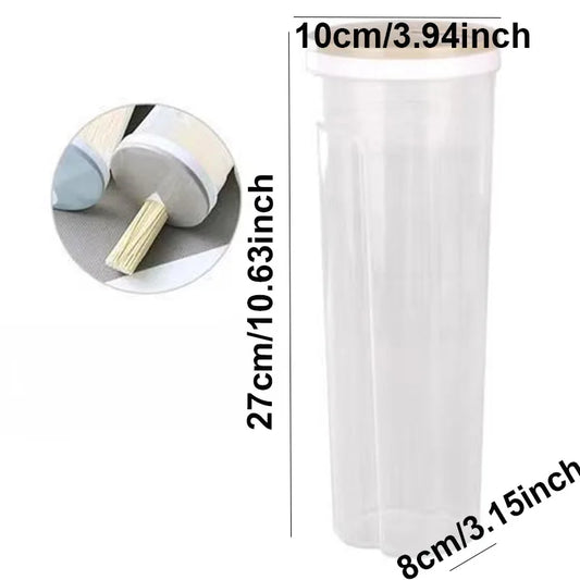 Noodle Storage Can – Food-Grade Plastic, Quantitative Divider, Kitchen Organizer