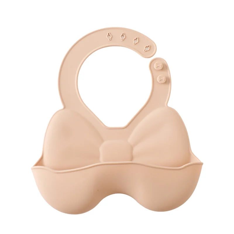 Baby Silicone Bib – Waterproof, Soft, Adjustable Feeding Bib for Toddlers, Boys & Girls