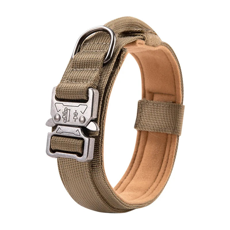 Durable Tactical Nylon Dog Collar – Adjustable for Medium & Large Dogs