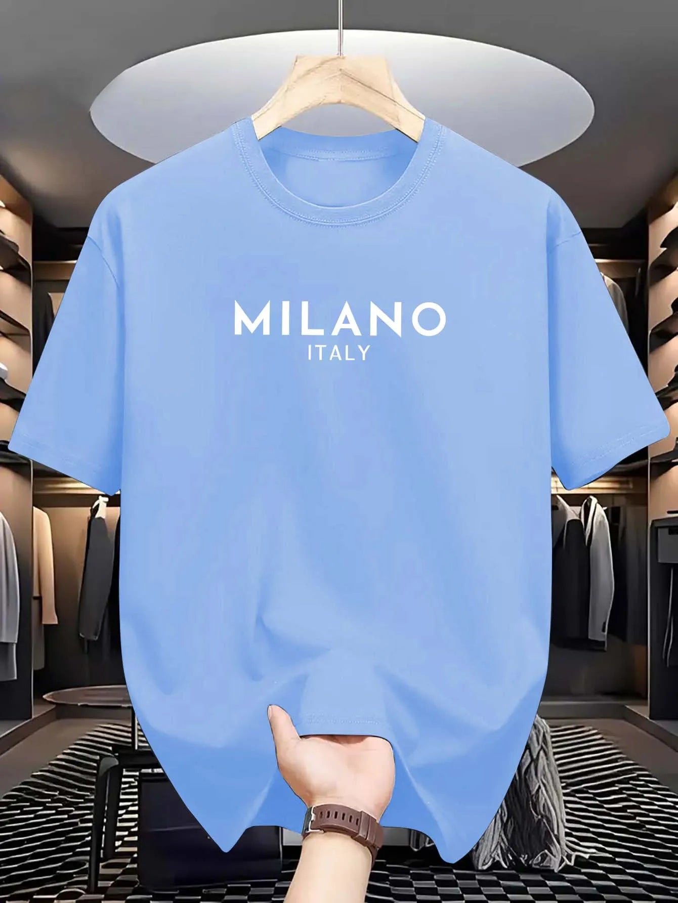 MILANO ITALY Cotton T-Shirt – Loose Fit, Casual & Stylish