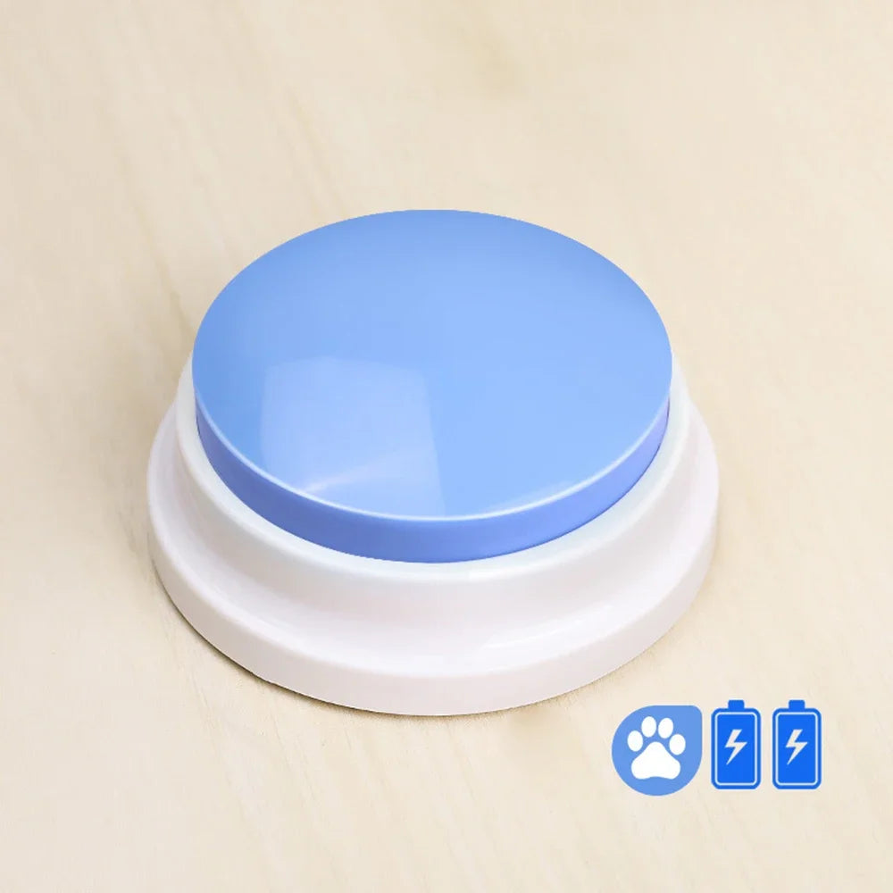 Pet Training Voice Button — Recordable Talking Buzzer Toy for Dogs & Interactive Communication