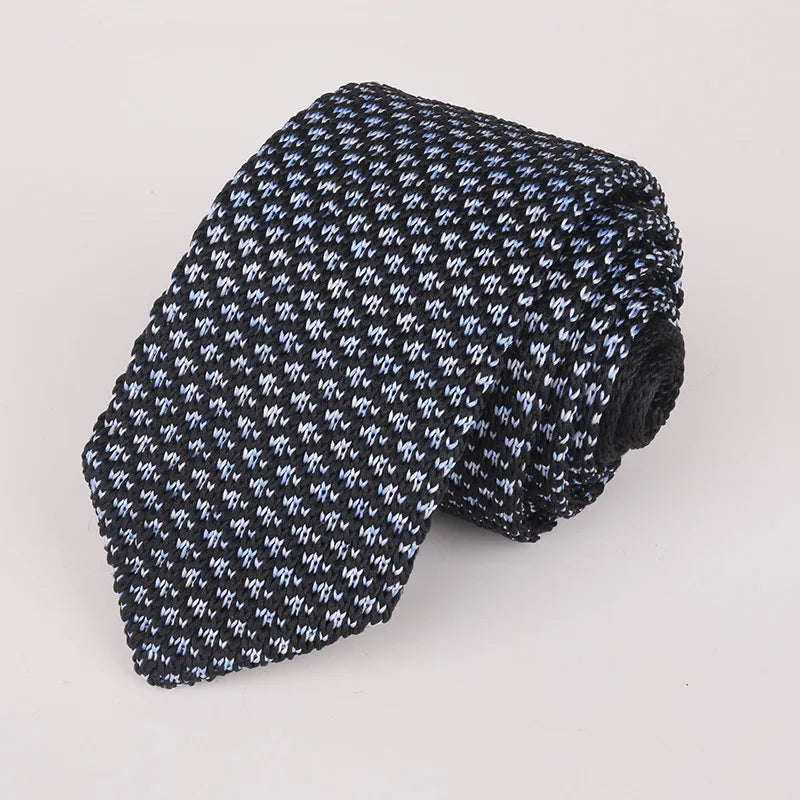 Fashion Knitted Ties for Men & Women – Casual Solid/Striped Narrow Necktie for Business, Wedding, and Daily Wear