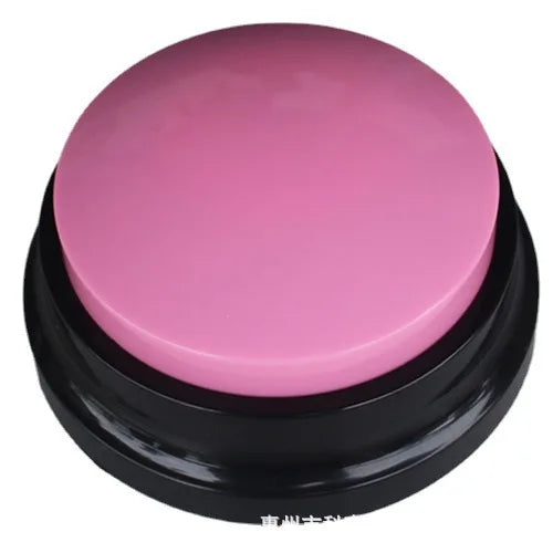 Voice Recording Button — 30s Record & Playback Pet Training Buzzer, Talking Dog Communication Buttons