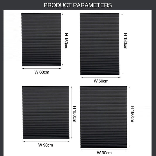 Adhesive Pleated Window Shades – Non-Woven Blackout Zebra Blinds .