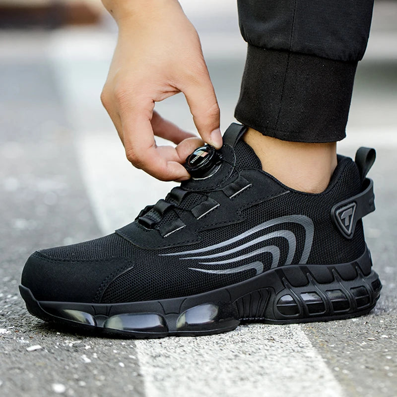Men's Safety Work Shoes – Anti-Impact, Anti-Piercing, Stylish & Durable