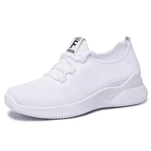 2025 Women’s Casual Sneakers – Breathable Summer Platform Lace-Up Shoes, Comfortable & Fashionable