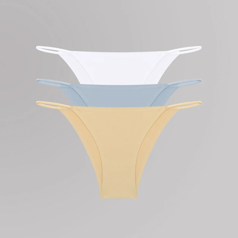 Women's Seamless T-Back Panties – Breathable, Low-Waist, Sexy & Comfy Lingerie