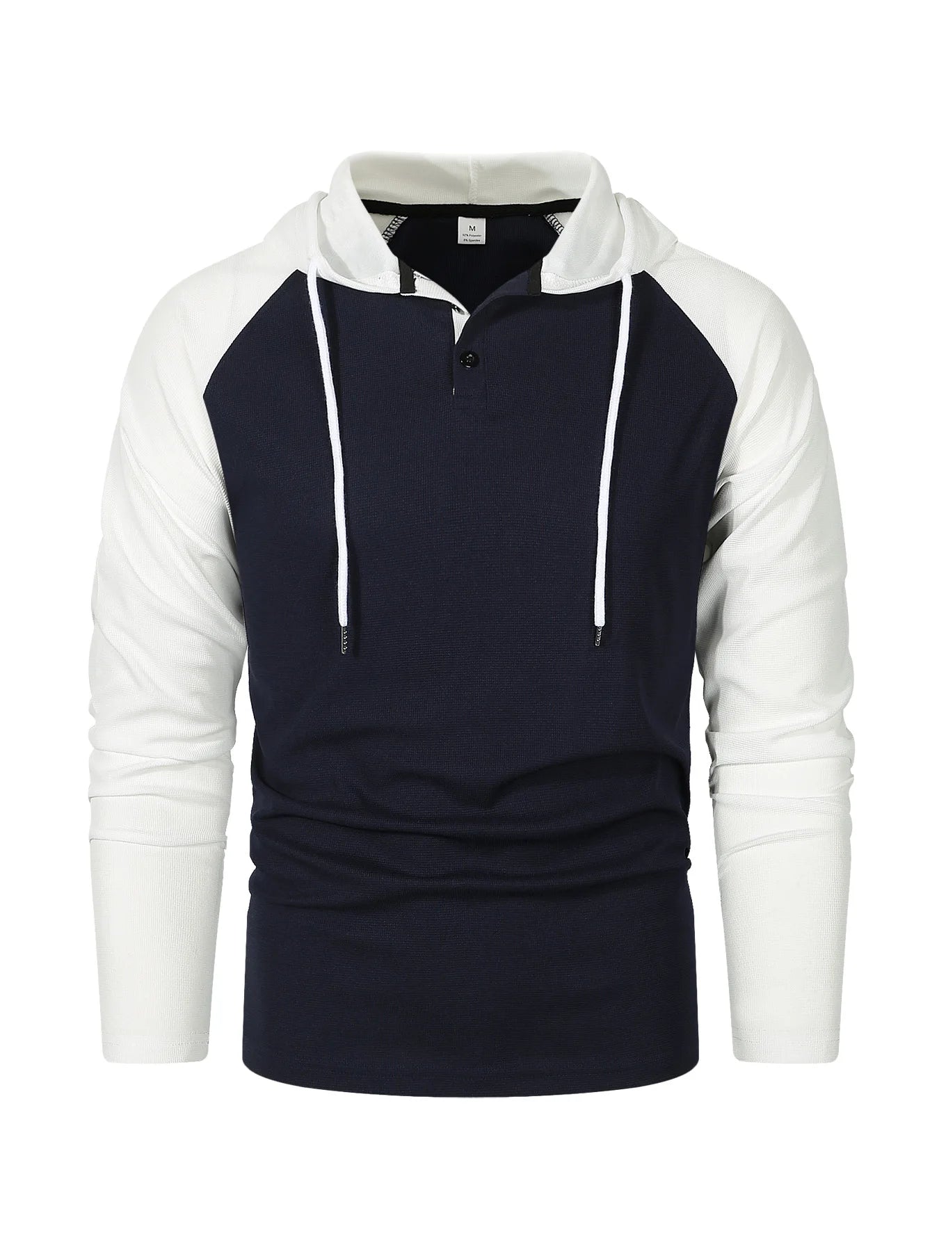 Men's 2024 Cotton Hoodie — Long Sleeve, Quick-Dry, Loose Fit, Casual Workout Pullover