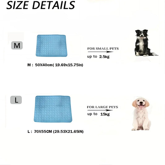 Cooling Pet Mat – XL Summer Bed for Dogs & Cats, Durable Ice Pad