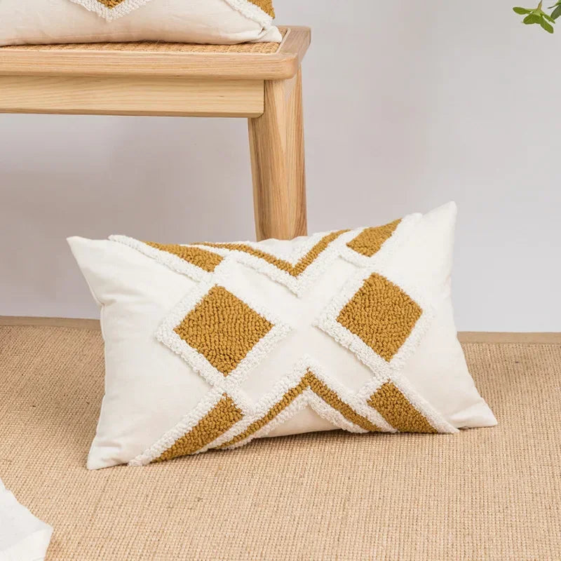 Cotton Embroidered Pillow Cover – Sofa/Home Decor