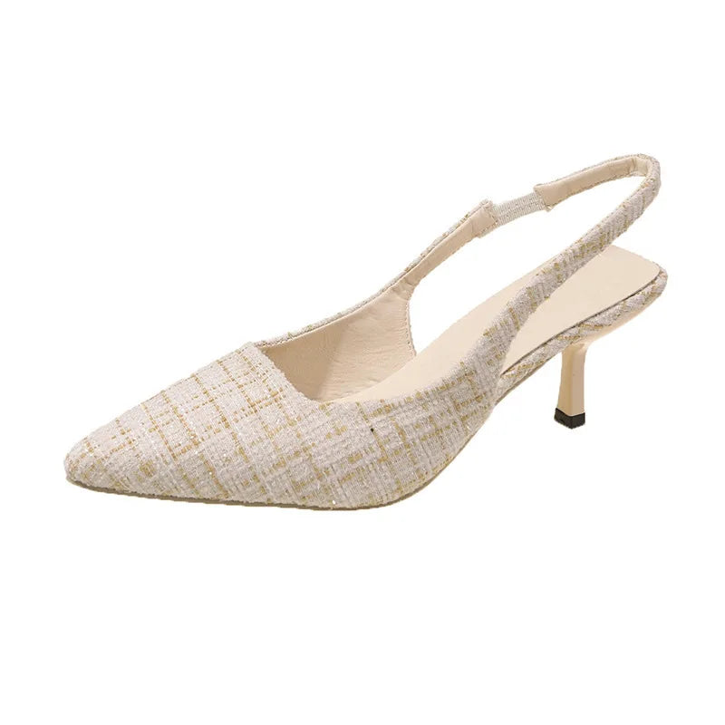 Sea Salt Blue Pointed High Heel Sandals – Fashion Casual Women's Shoes