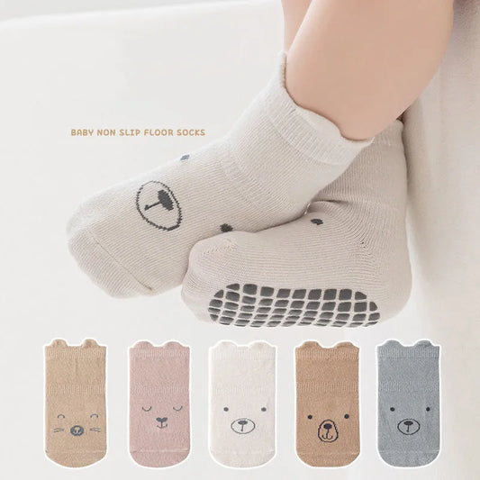 3 Pairs Cartoon Baby Anti-Slip Socks