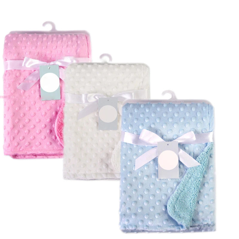 Baby Blanket & Swaddle – Soft Thermal Fleece, Cotton Quilt Wrap for Newborns & Infants