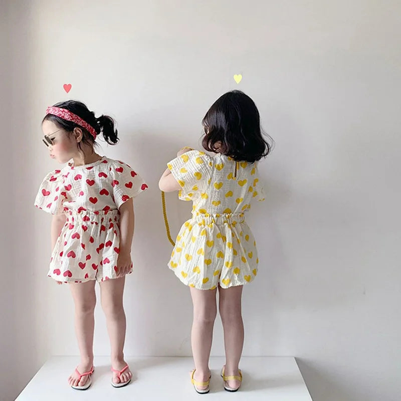 2PCS Baby Girl Clothes Set Summer Kids Outfits Cotton Pajama Suit Toddler Infant Boys Girls Clothing