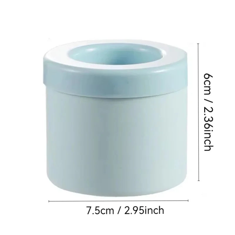 Silicone Round Ice Cube Mold – DIY Ice Maker Bucket for Summer & Barware