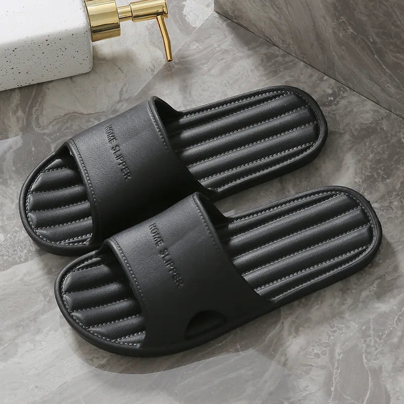 Men’s Summer Indoor Slippers – Soft, Non-Slip Bathroom & Home Shoes for Men and Couples