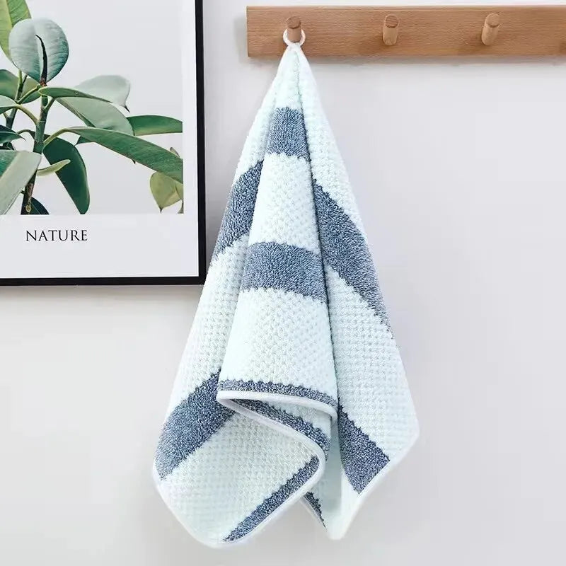 Bath Towel – Soft, Absorbent Cotton Washcloth, Solid Color, Multipurpose for Bathroom & Hotel Use