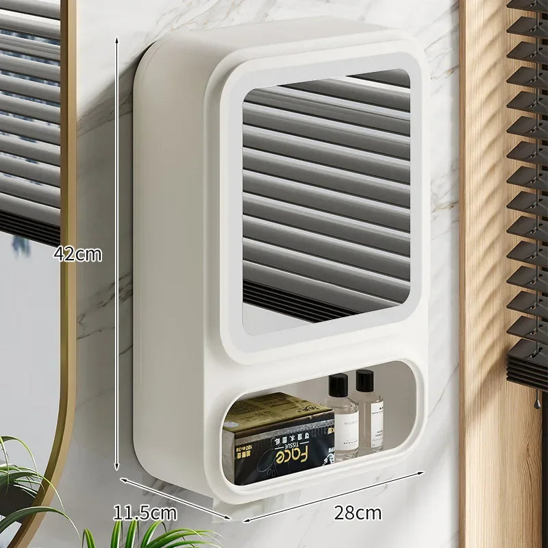 No-Drill Bathroom Shelf – Wall-Mounted Shower & Cosmetics Organizer
