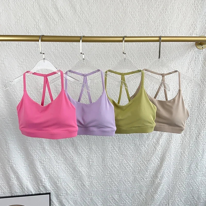 Women’s Sports Bra Top – Shockproof, Quick-Dry Gym Crop for Yoga, Running & Fitness
