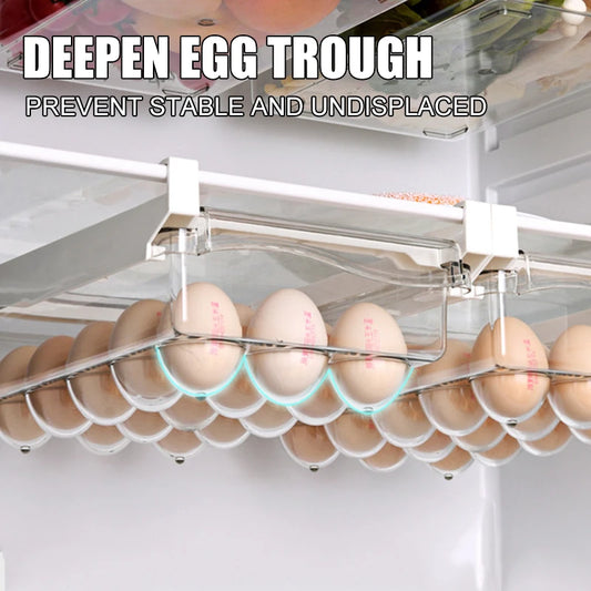 Fridge Organizer Drawer – Slide-Out Storage Box for Eggs, Fruits & Food