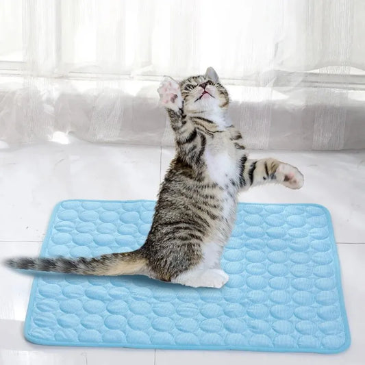 Pet Cooling Mat – Summer Ice Pad for Cats & Small Dogs, Durable Sofa & Bed Sleeping Blanket