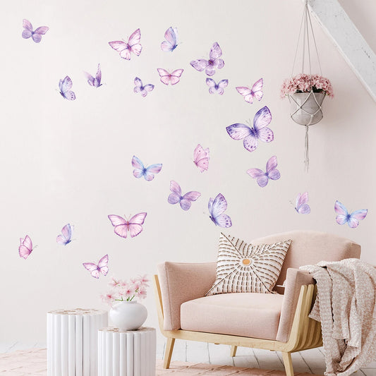 Colorful Butterfly Wall Stickers – Kids’ Bedroom & Girls’ Room Décor