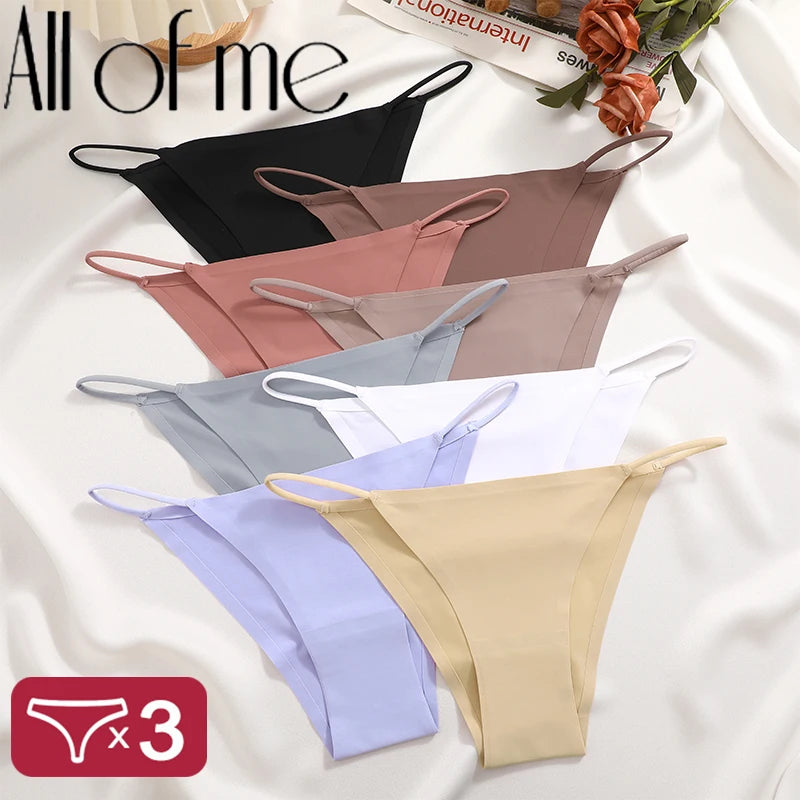 Women's Seamless T-Back Panties – Breathable, Low-Waist, Sexy & Comfy Lingerie