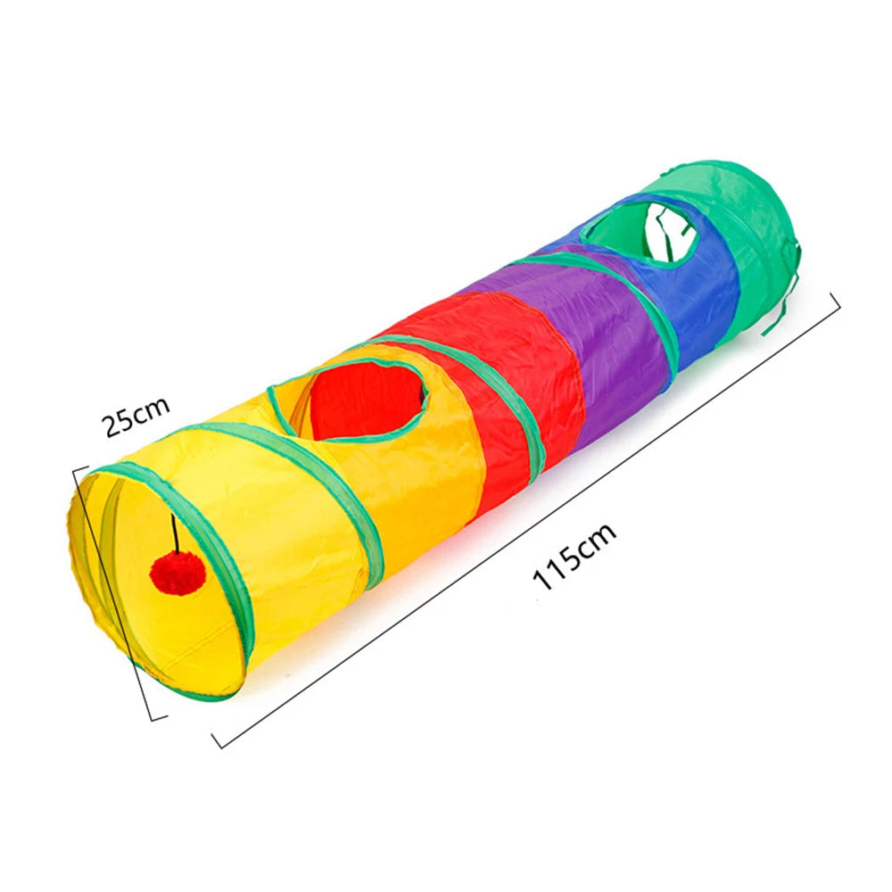 Collapsible Cat Tunnel – Pet Play Tube for Indoor & Outdoor Fun