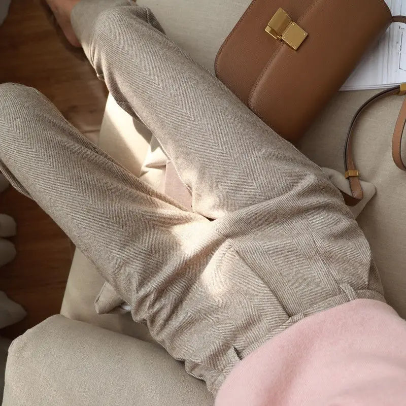 Women’s High Waist Harem Pants – Casual Office Trousers
