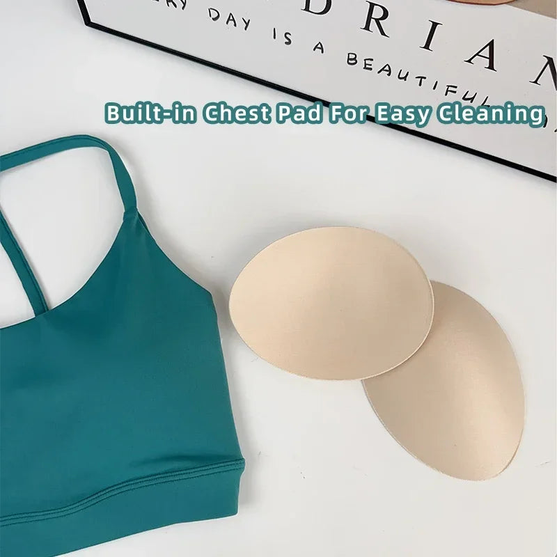 Women’s Sports Bra Top – Shockproof, Quick-Dry Gym Crop for Yoga, Running & Fitness
