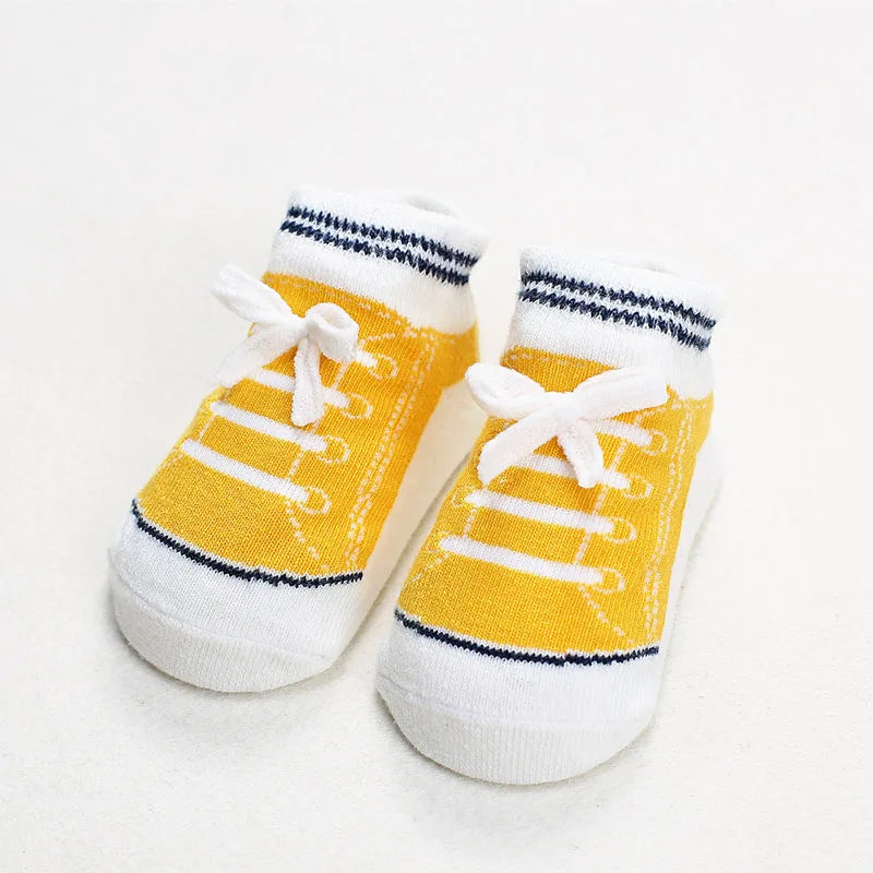 Summer/Autumn Cotton Baby Socks – Anti-Slip for Newborn Boys & Girls