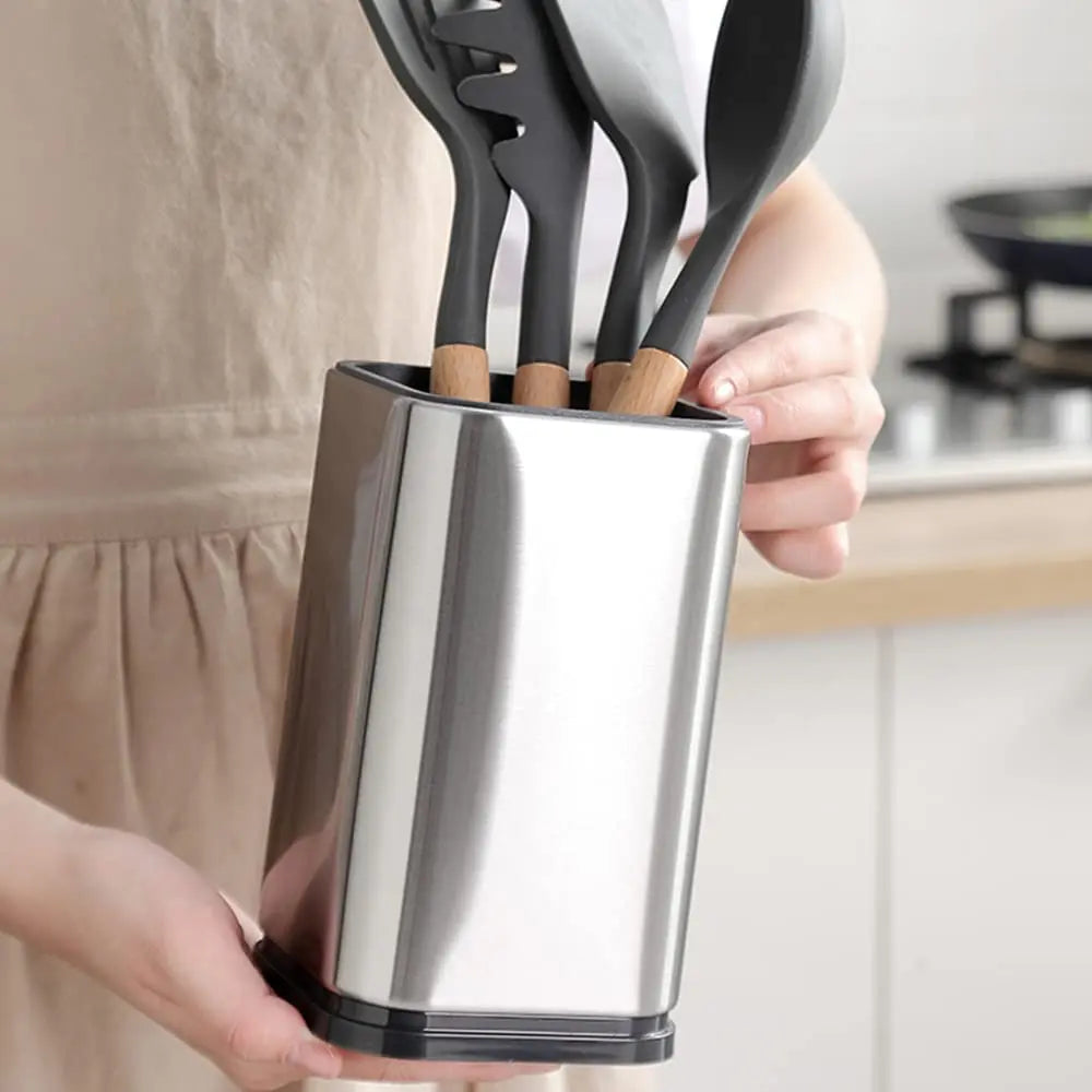 Kitchen Utensil Holder – Large Countertop Organizer for Spoons & Spatulas