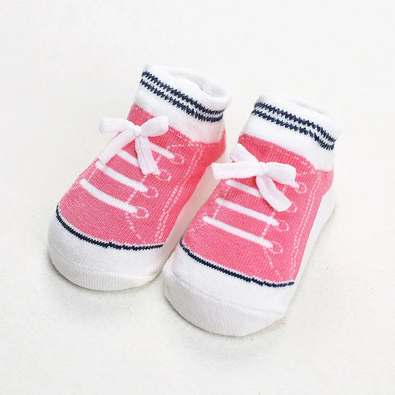 Summer/Autumn Cotton Baby Socks – Anti-Slip for Newborn Boys & Girls