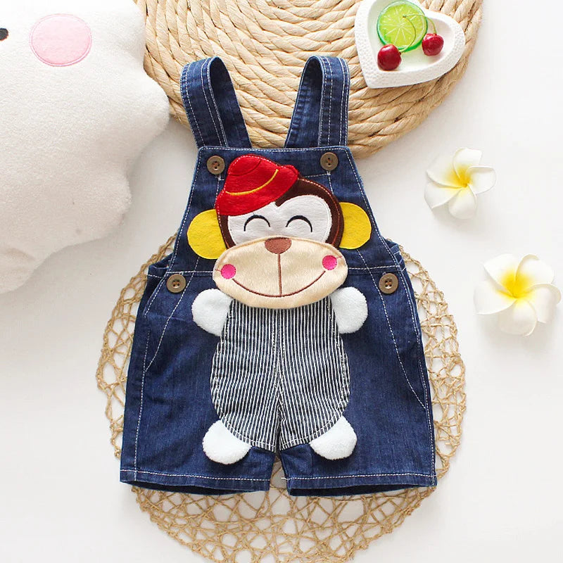 IENENS Summer Baby Kids Denim Overalls Jumper Pants Shorts Playsuit Toddler Infant Boys Girls Clothing Trousers