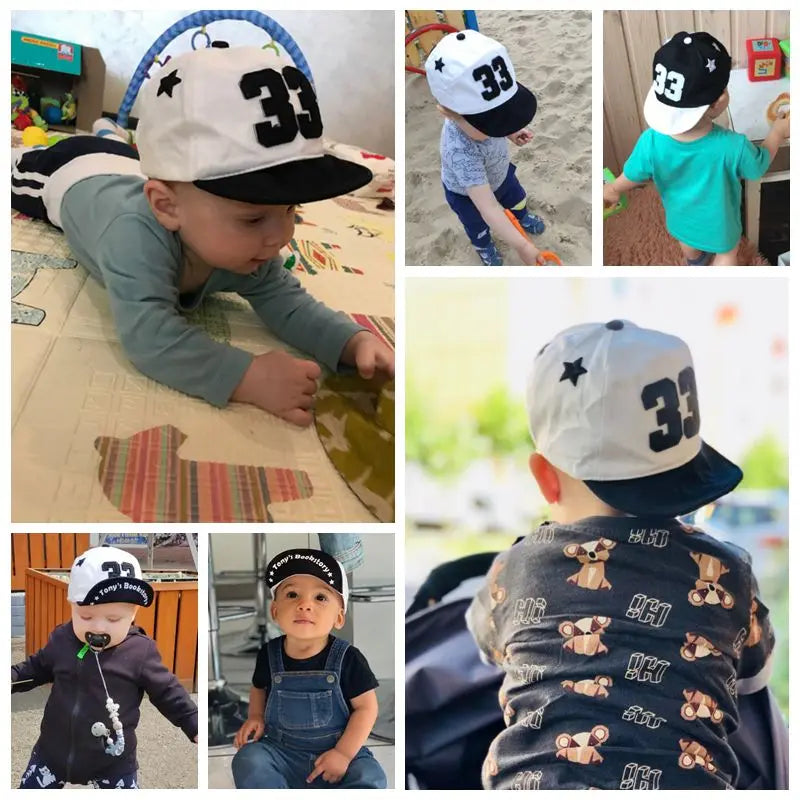 Summer Baby Baseball Cap – Adjustable Cotton Snapback for Boys & Girls