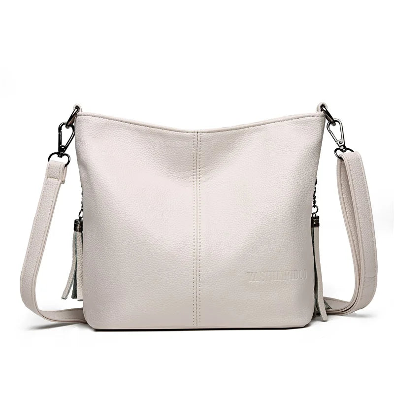 Women’s Leather Crossbody Shoulder Bag – Luxury Tote Handbag