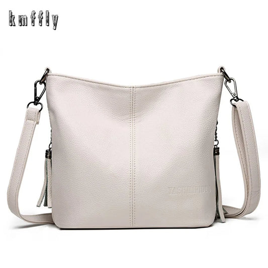 Women’s Leather Crossbody Shoulder Bag – Luxury Tote Handbag