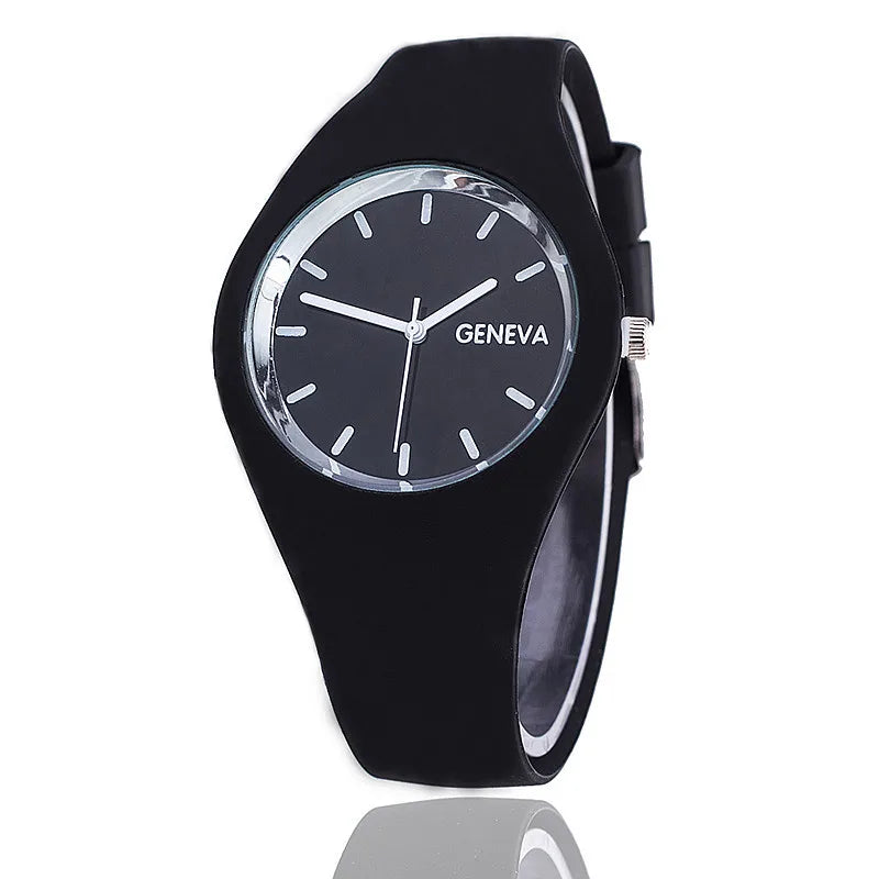 Geneva Women's Pink Silicone Sport Quartz Watch