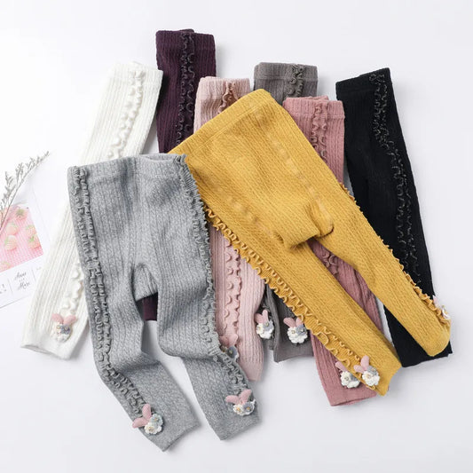 Baby Girls Tights Autumn Winter Knitted Pantyhose Toddler Warm Leggings Fashion Kids Clothing 0-6 Year