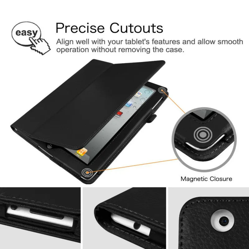 PU Leather Tablet Case – iPad 7/8/9/10.2/10.9/11” Protective Folio Cover