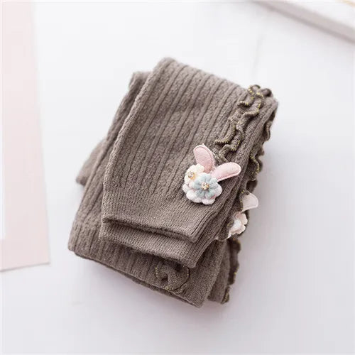 Baby Girls Tights Autumn Winter Knitted Pantyhose Toddler Warm Leggings Fashion Kids Clothing 0-6 Year