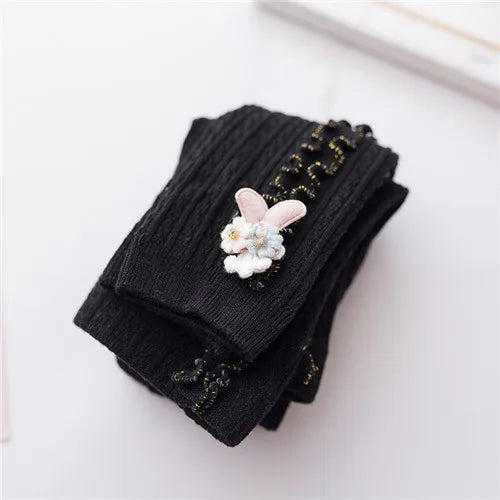 Baby Girls Tights Autumn Winter Knitted Pantyhose Toddler Warm Leggings Fashion Kids Clothing 0-6 Year