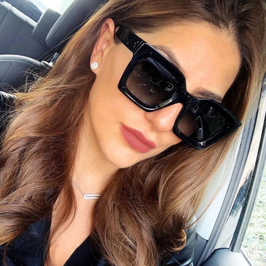 Fashion Vintage Square Sunglasses – UV400, Oversized, Unisex, Designer-Inspired