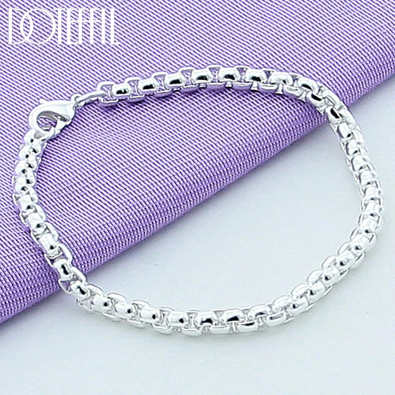 DOTEFFIL 18K Gold Silver Bracelet – Elegant & stylish for women.
