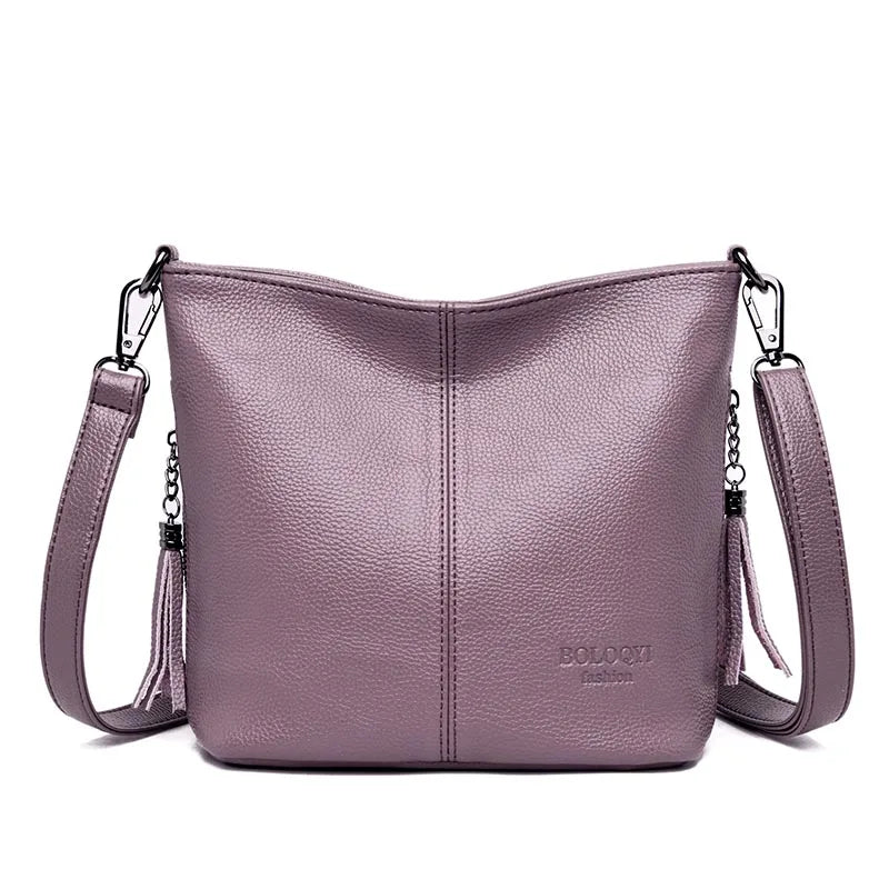 Women’s Leather Crossbody Shoulder Bag – Luxury Tote Handbag