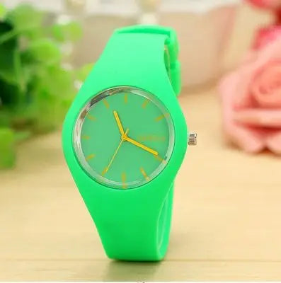 Geneva Women's Pink Silicone Sport Quartz Watch